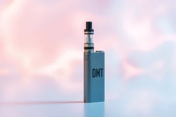Find where to buy dmt with a sleek DMT vape pen in a dreamy setting.