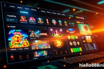 Exciting online betting interface showcasing casino games and fast transactions on hello88win.live.