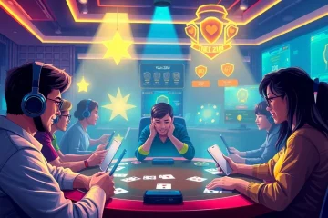 Interactive gaming scene reflecting gamebaidoithuong.com.vc, showcasing players enjoying virtual card games.